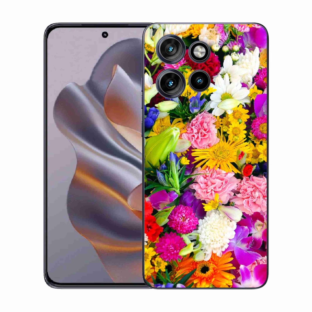 Gélový kryt mmCase na Motorola Edge 50 Neo - kvety 12