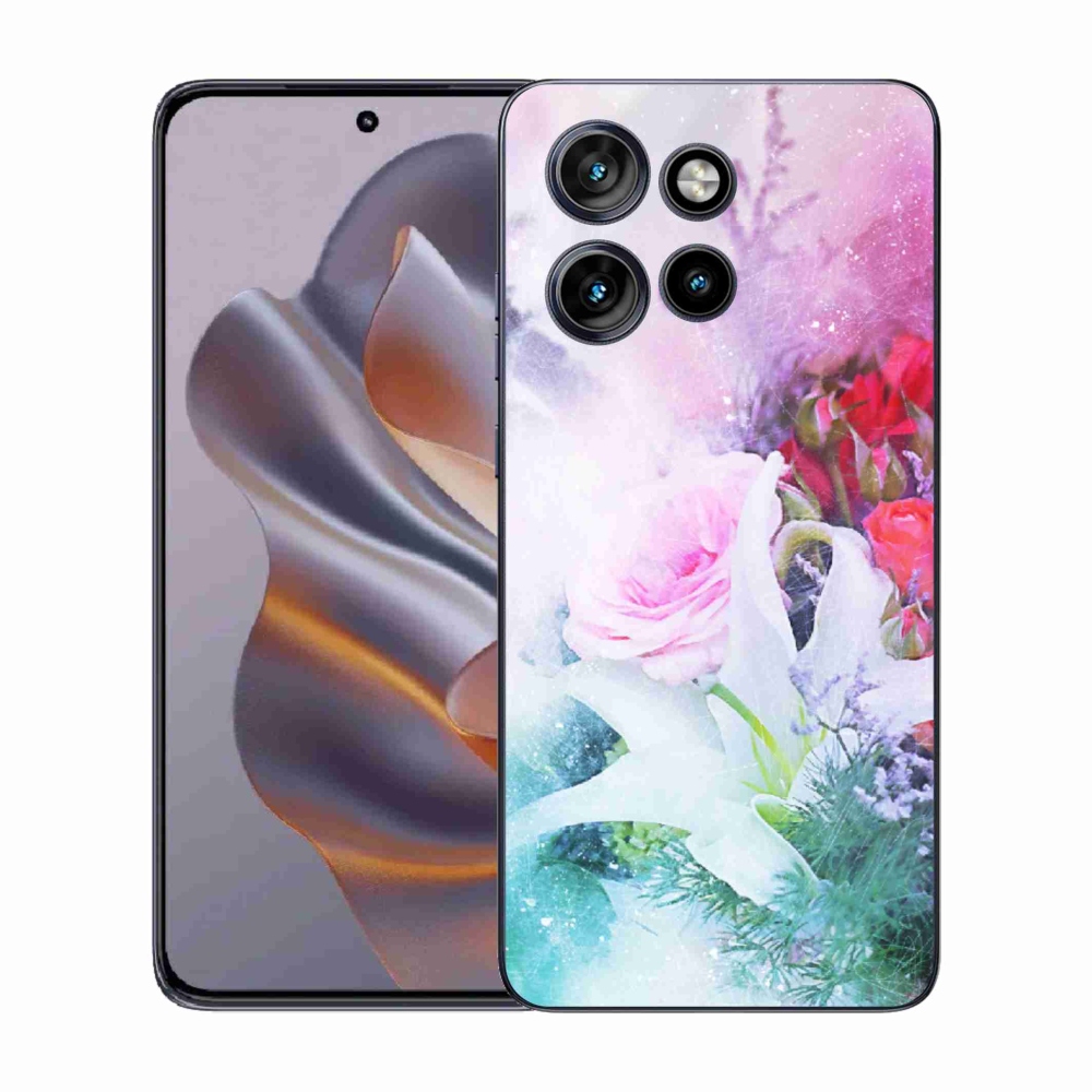 Gélový kryt mmCase na Motorola Edge 50 Neo - kvety 4