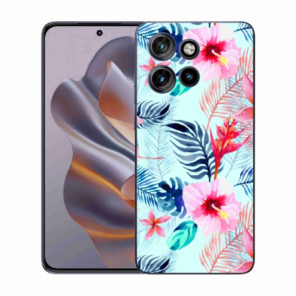 Gélový kryt mmCase na Motorola Edge 50 Neo - kvety