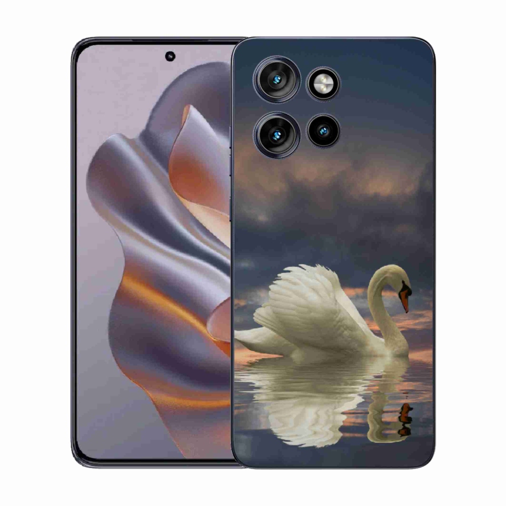 Gélový kryt mmCase na Motorola Edge 50 Neo - labuť