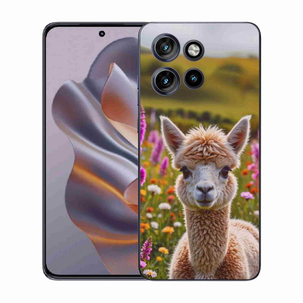 Gélový kryt mmCase na Motorola Edge 50 Neo - lama na lúke