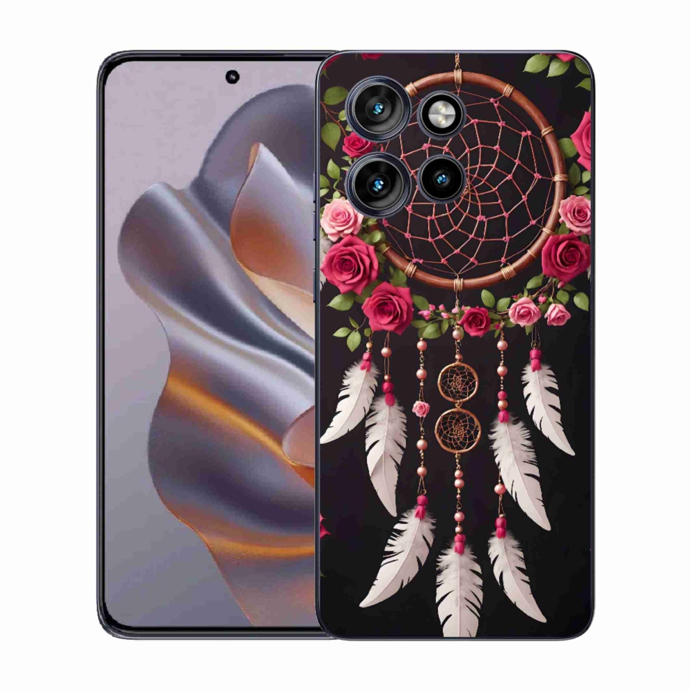 Gélový kryt mmCase na Motorola Edge 50 Neo - lapač snov s ružami