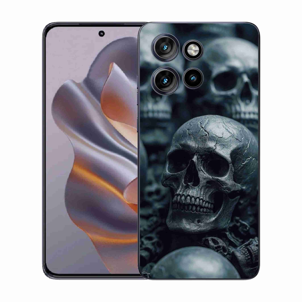 Gélový kryt mmCase na Motorola Edge 50 Neo - lebka 2