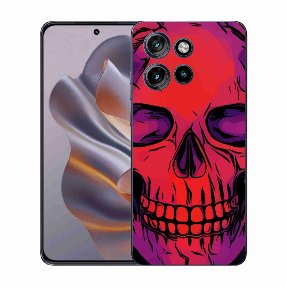 Gélový kryt mmCase na Motorola Edge 50 Neo - lebka