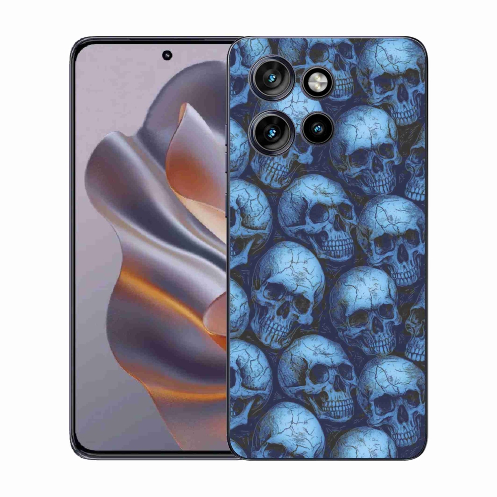 Gélový kryt mmCase na Motorola Edge 50 Neo - lebky