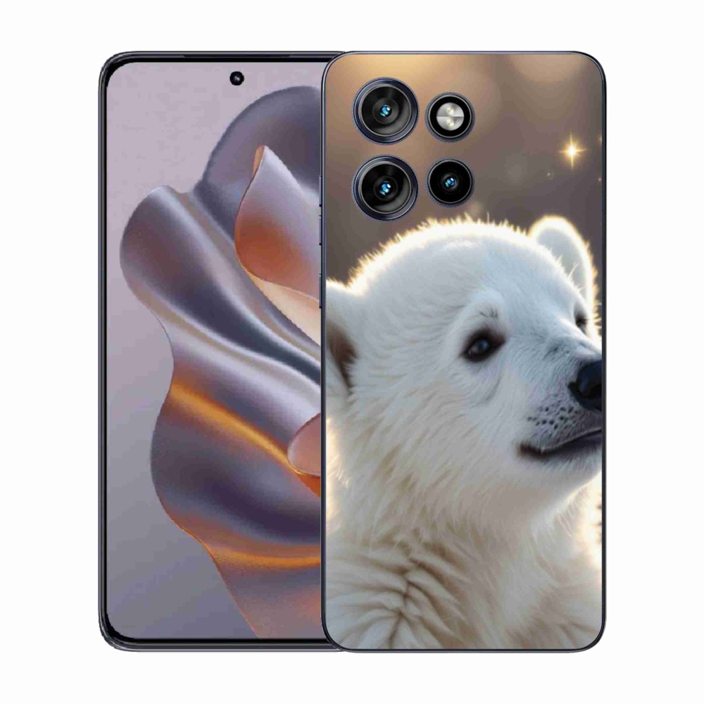 Gélový kryt mmCase na Motorola Edge 50 Neo - ľadový medveď