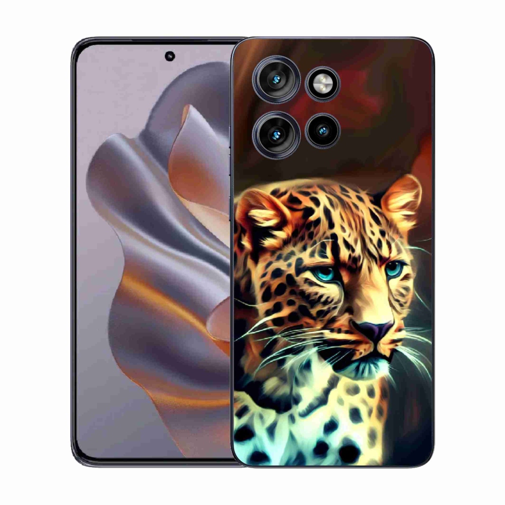Gélový kryt mmCase na Motorola Edge 50 Neo - leopard