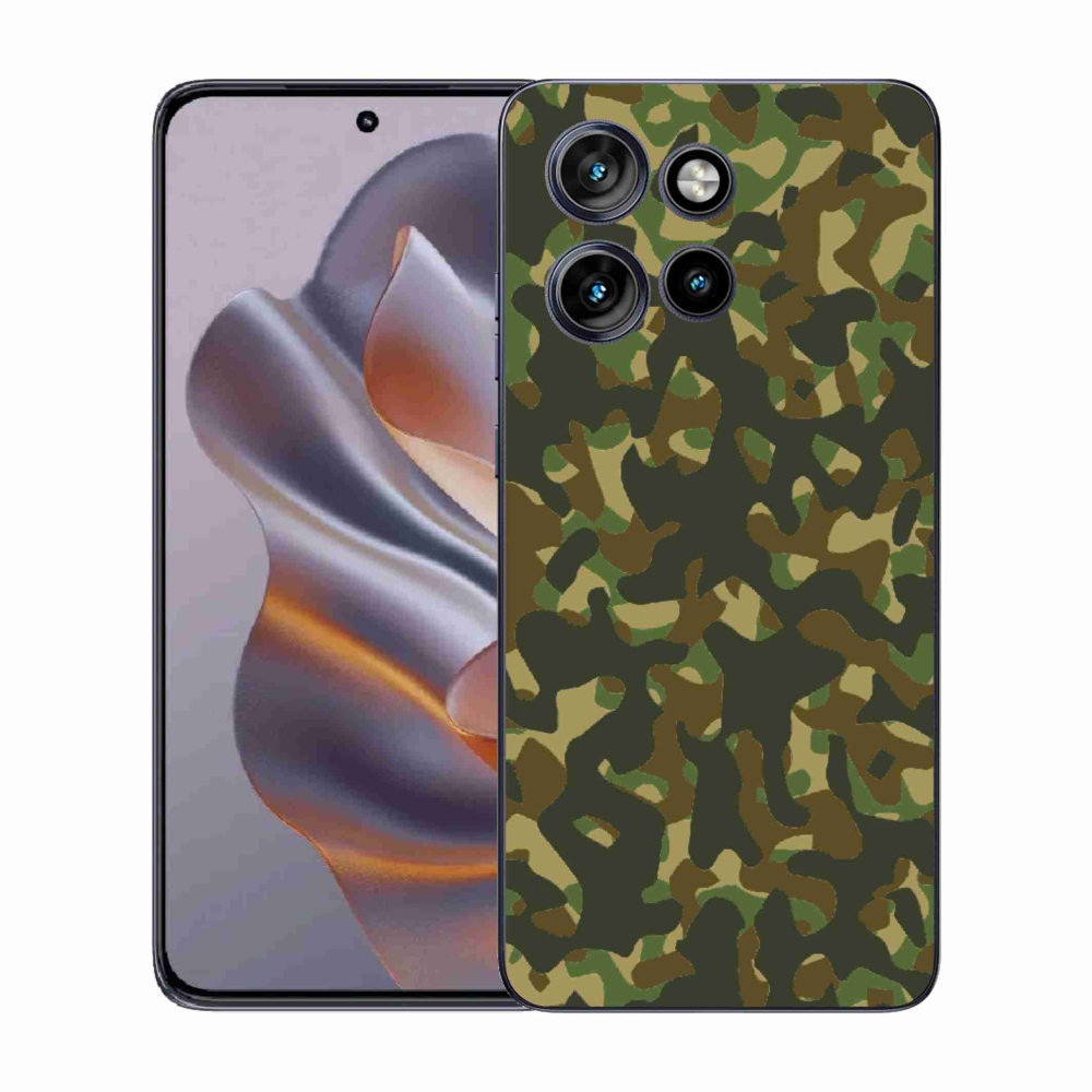 Gélový kryt mmCase na Motorola Edge 50 Neo - maskáčový vzor 1