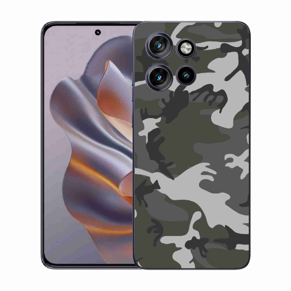 Gélový kryt mmCase na Motorola Edge 50 Neo - maskáčový vzor