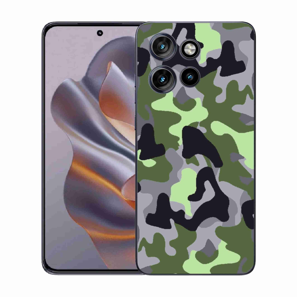 Gélový kryt mmCase na Motorola Edge 50 Neo - maskáčový vzor 7