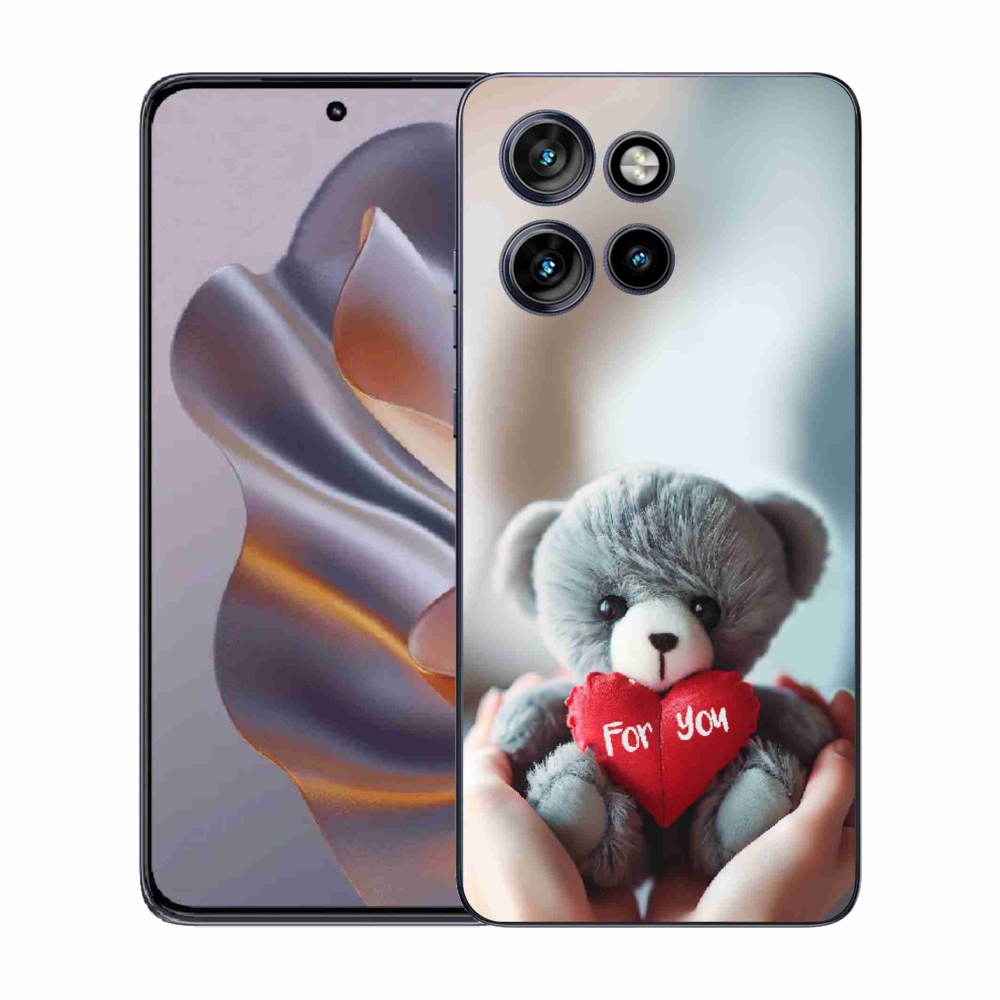 Gélový kryt mmCase na Motorola Edge 50 Neo - medvedík pre zamilovaných