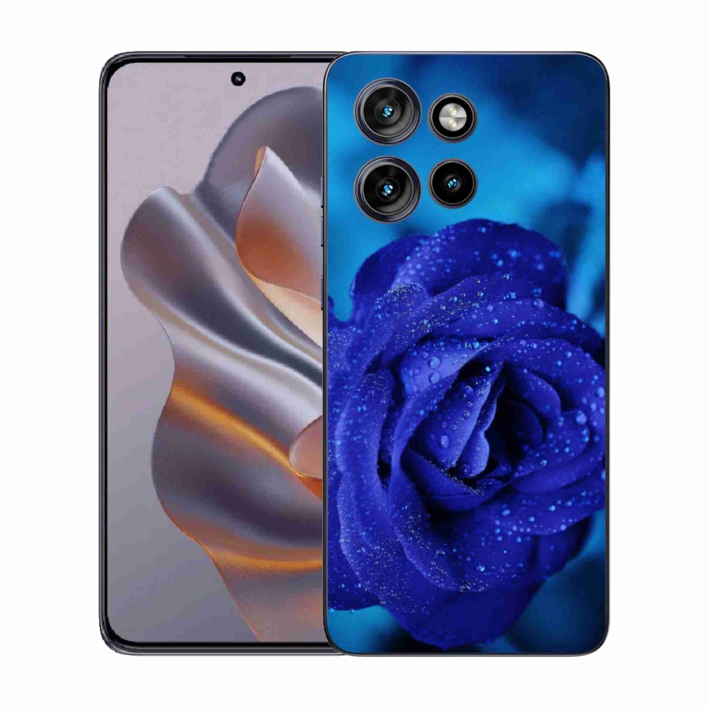 Gélový kryt mmCase na Motorola Edge 50 Neo - modrá ruža