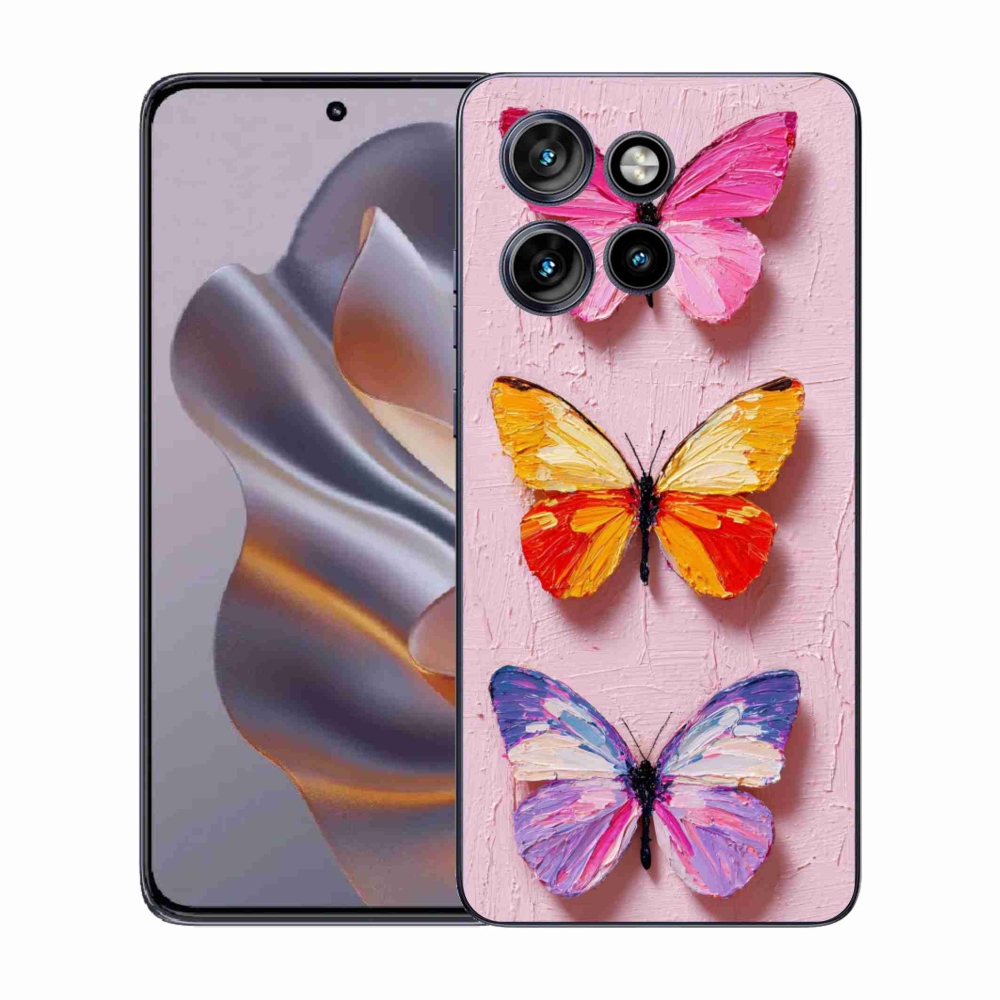 Gélový kryt mmCase na Motorola Edge 50 Neo - motýlia trojica