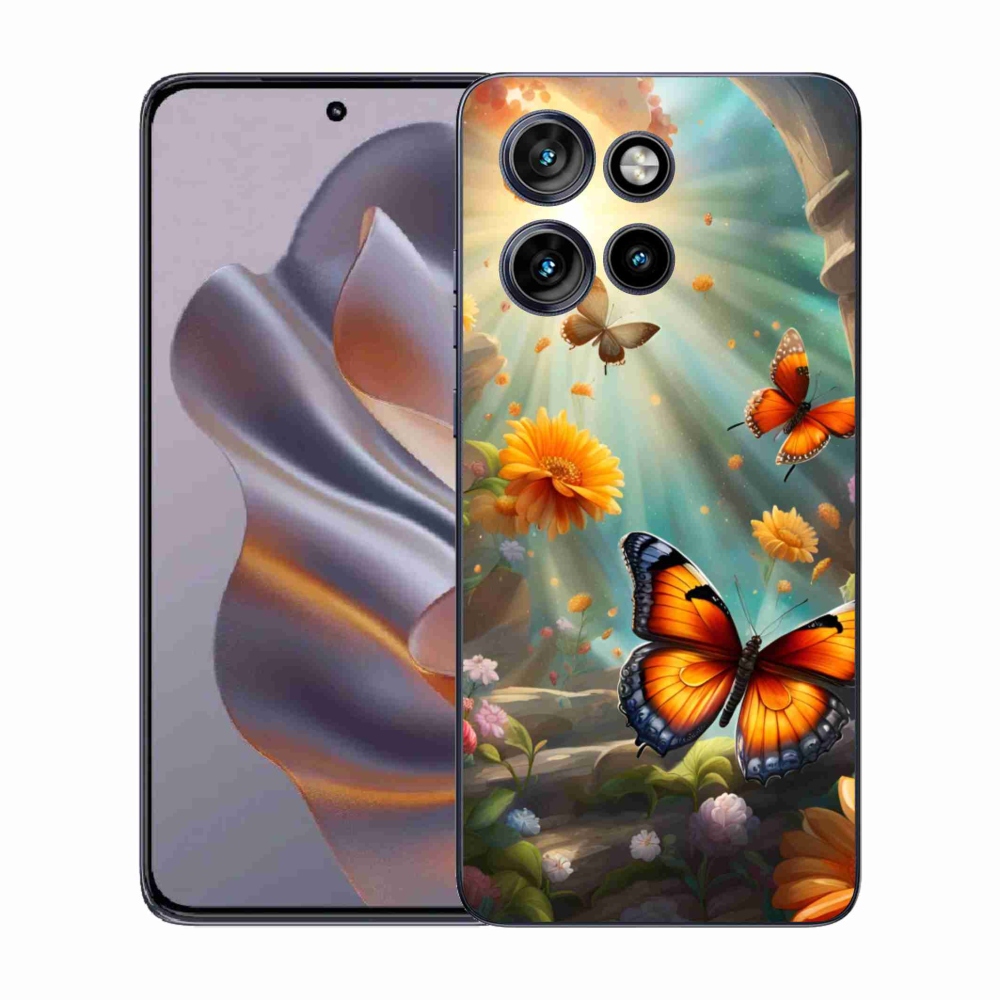 Gélový kryt mmCase na Motorola Edge 50 Neo - motýlia záhrada 2