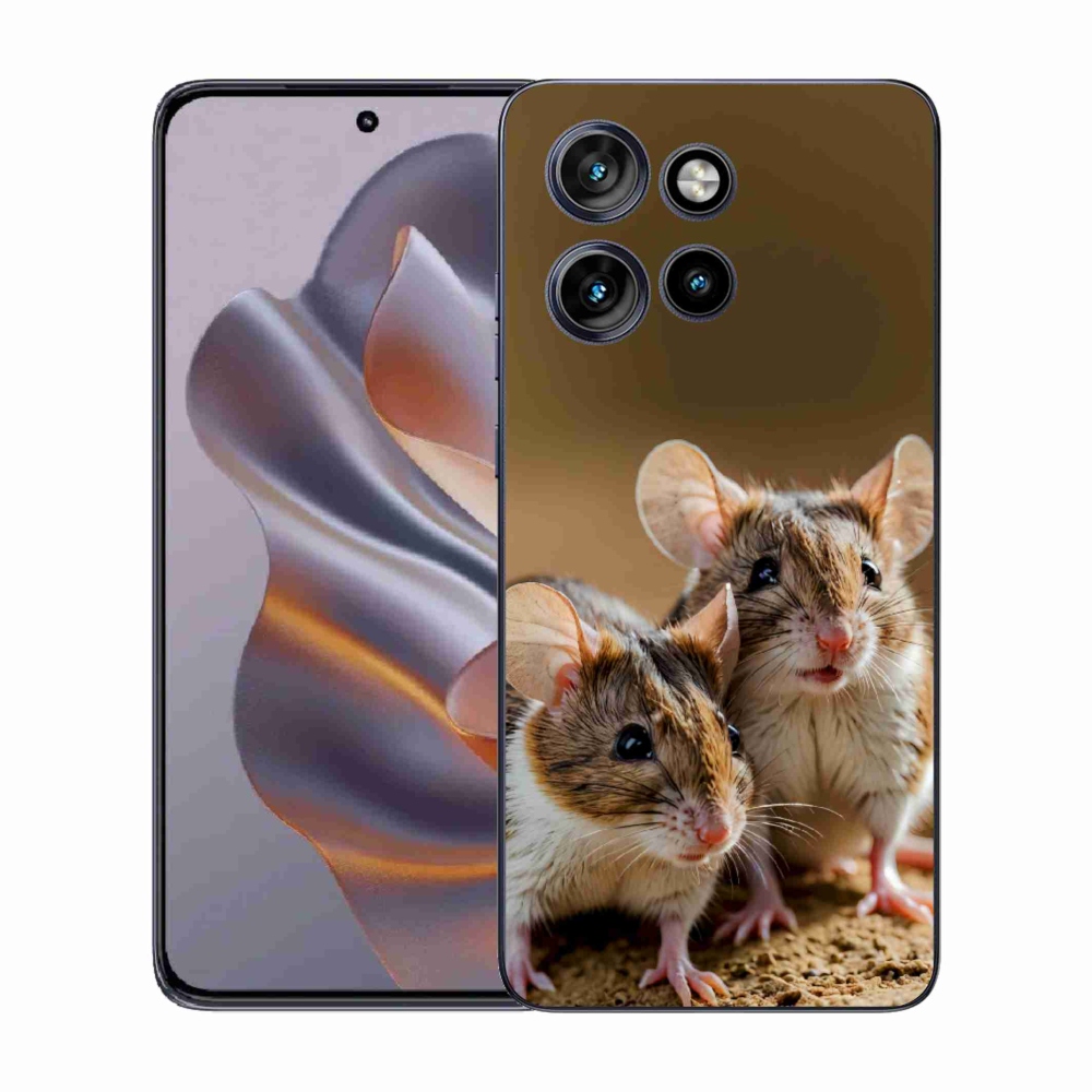 Gélový kryt mmCase na Motorola Edge 50 Neo - myší duo