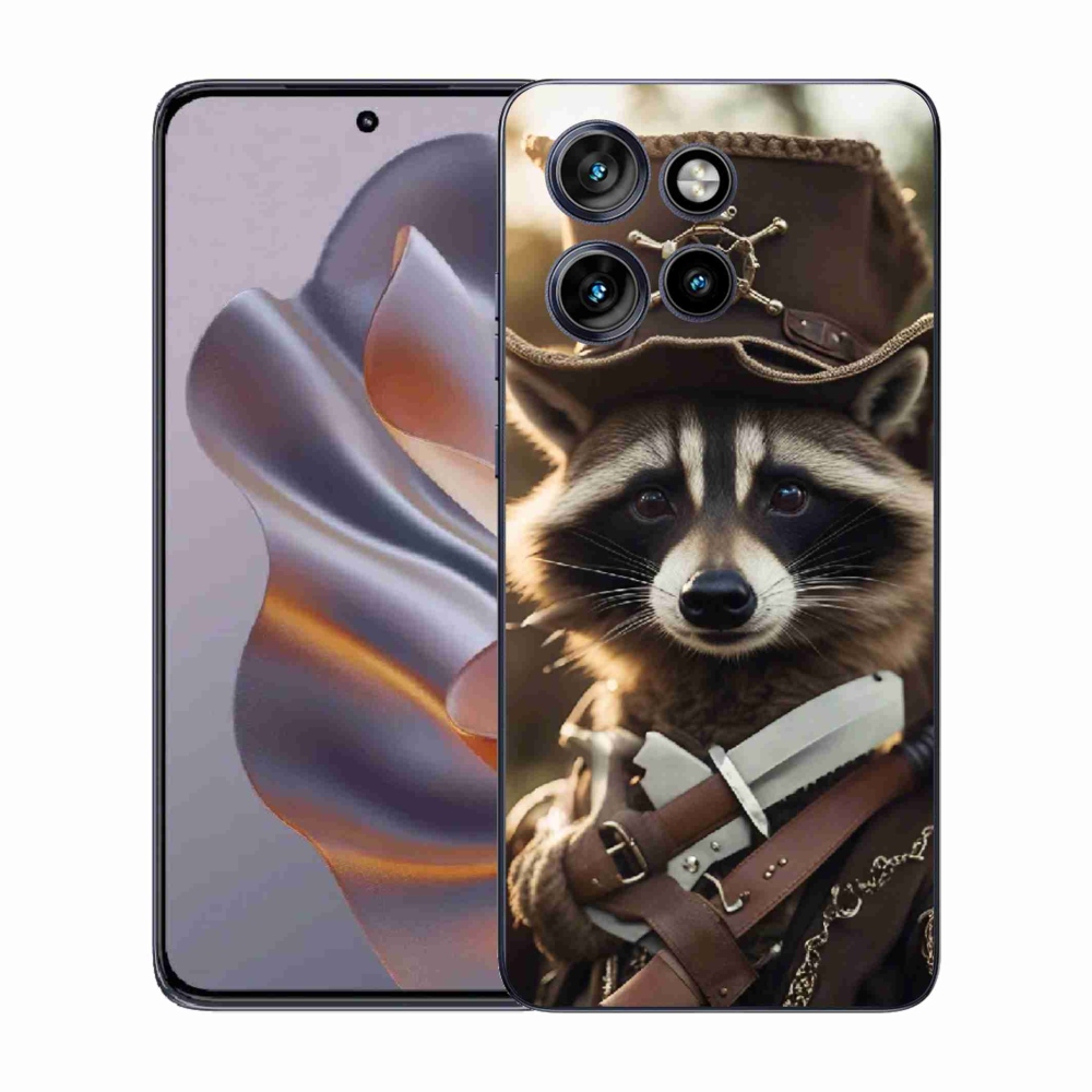 Gélový kryt mmCase na Motorola Edge 50 Neo - mýval v uniforme