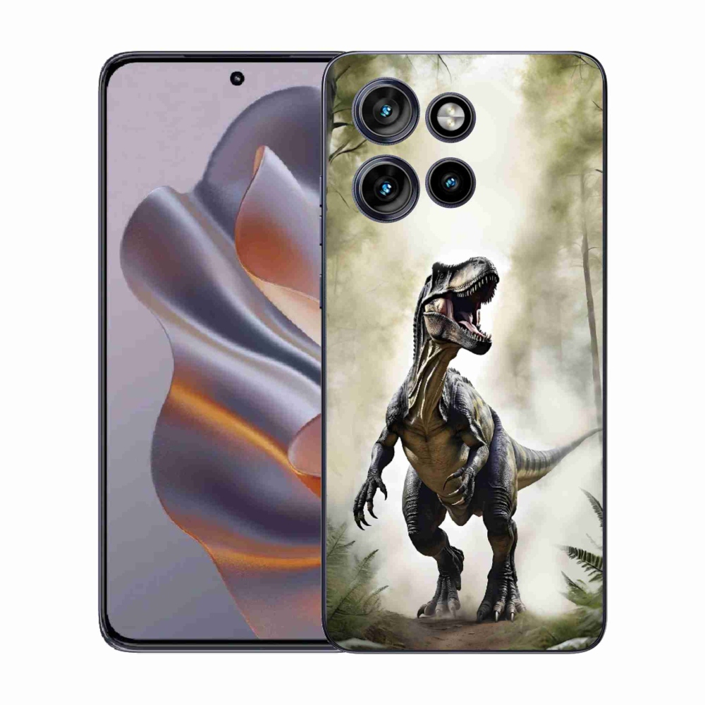 Gélový kryt mmCase na Motorola Edge 50 Neo - naštvaný T-Rex