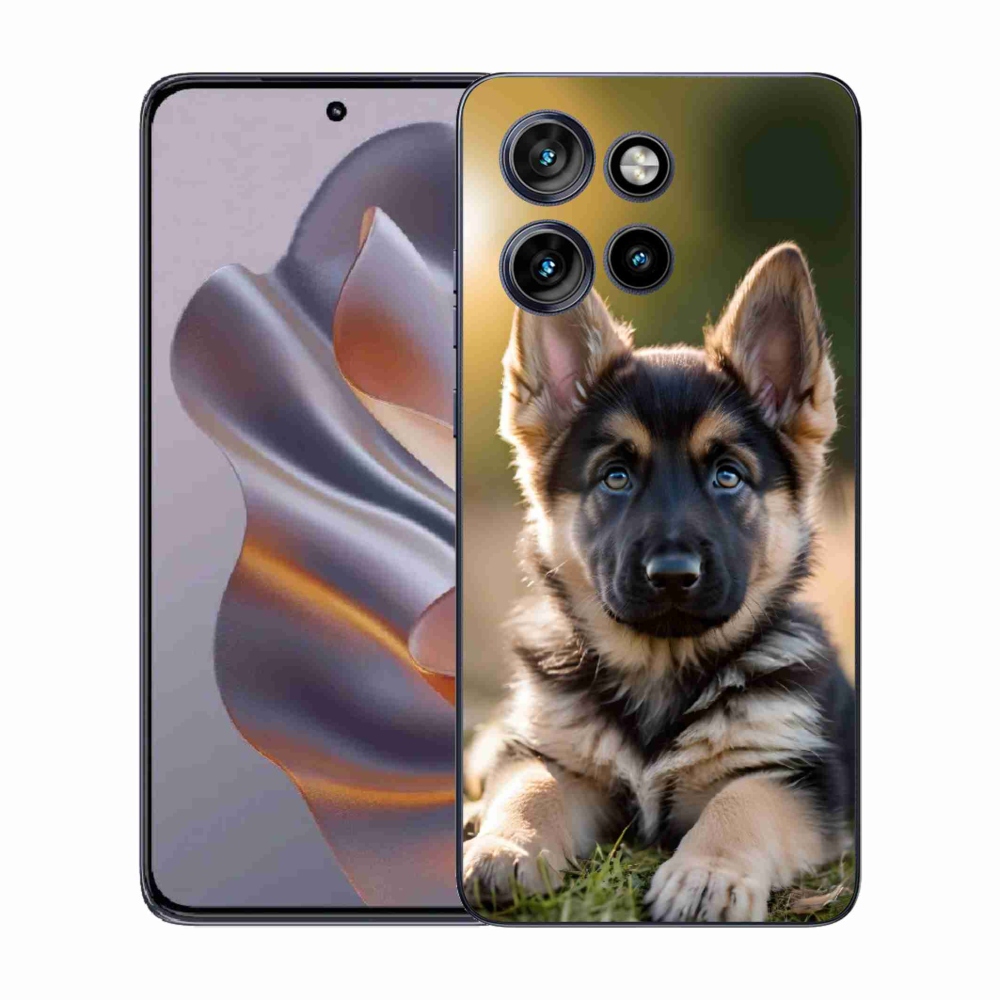 Gélový kryt mmCase na Motorola Edge 50 Neo - nemecký ovčiak v prírode