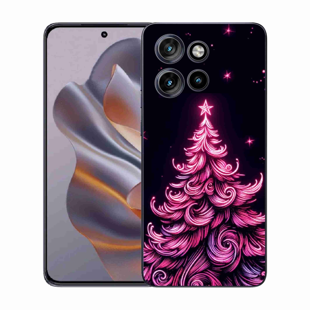 Gélový kryt mmCase na Motorola Edge 50 Neo - neónový vianočný stromček 2