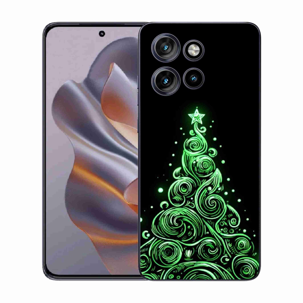 Gélový kryt mmCase na Motorola Edge 50 Neo - neónový vianočný stromček 3