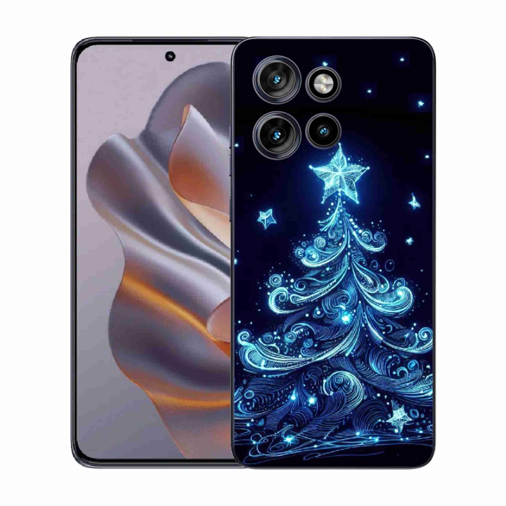 Gélový kryt mmCase na Motorola Edge 50 Neo - neónový vianočný stromček 4