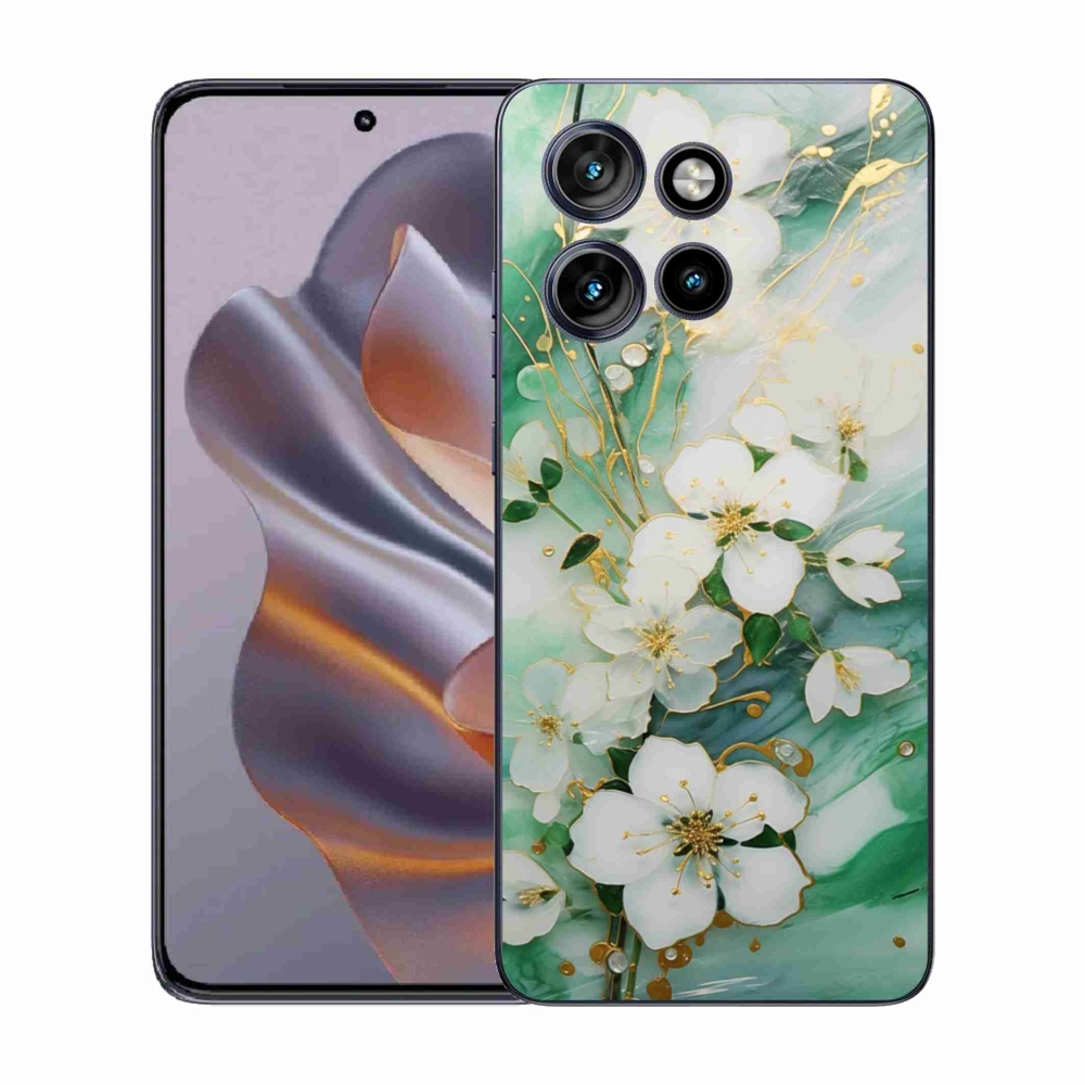 Gélový kryt mmCase na Motorola Edge 50 Neo - nežné kvety