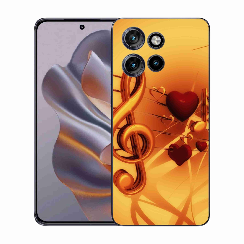 Gélový kryt mmCase na Motorola Edge 50 Neo - noty