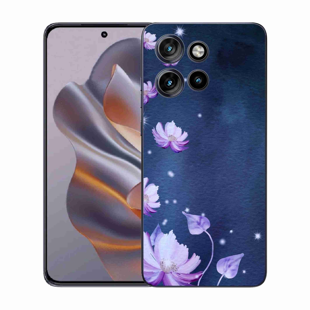 Gélový kryt mmCase na Motorola Edge 50 Neo - padajúce kvety