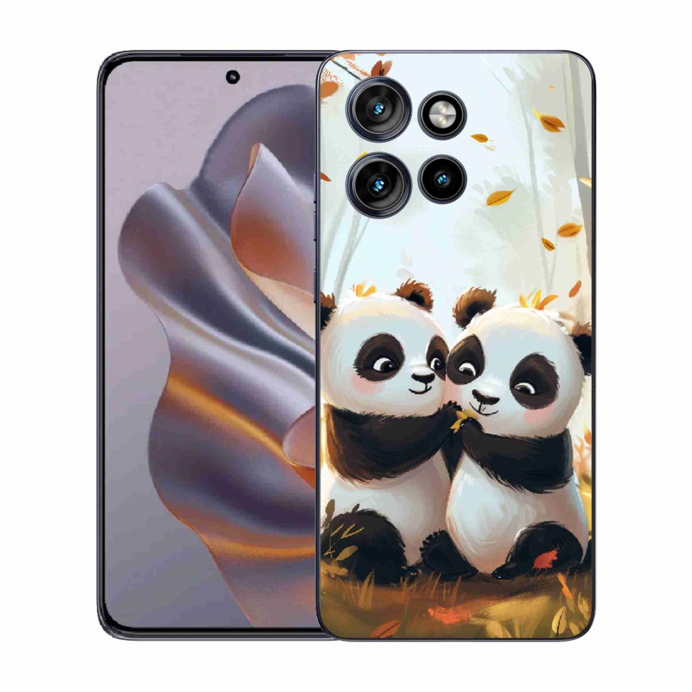 Gélový kryt mmCase na Motorola Edge 50 Neo - pandy