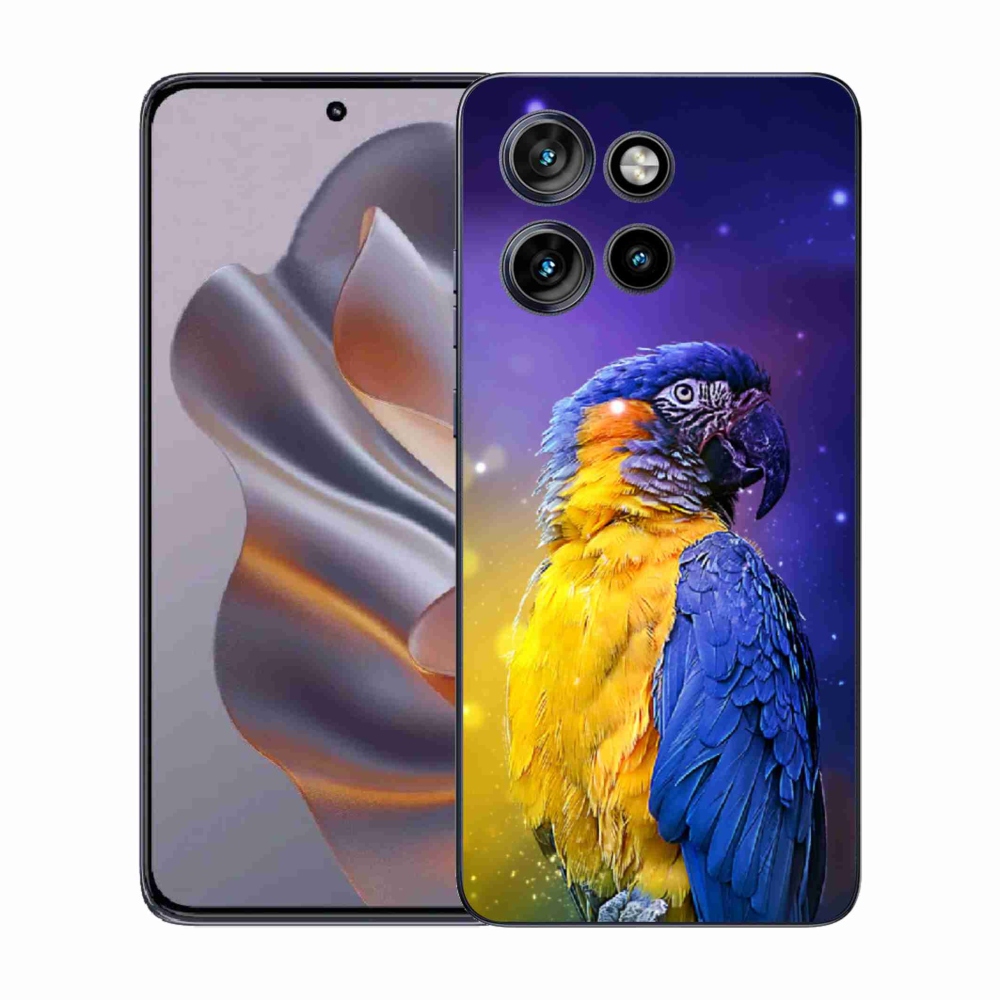 Gélový kryt mmCase na Motorola Edge 50 Neo - papagáj ara 1