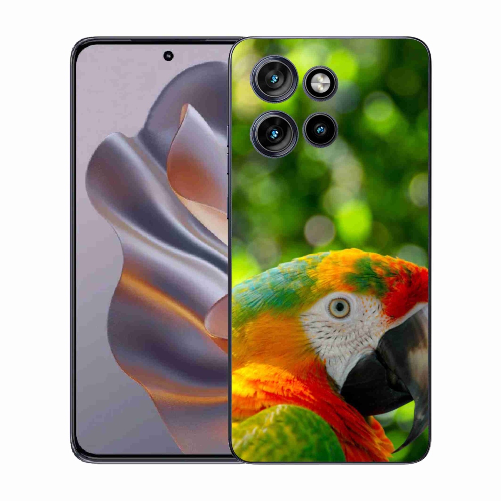 Gélový kryt mmCase na Motorola Edge 50 Neo - papagáj ara 3