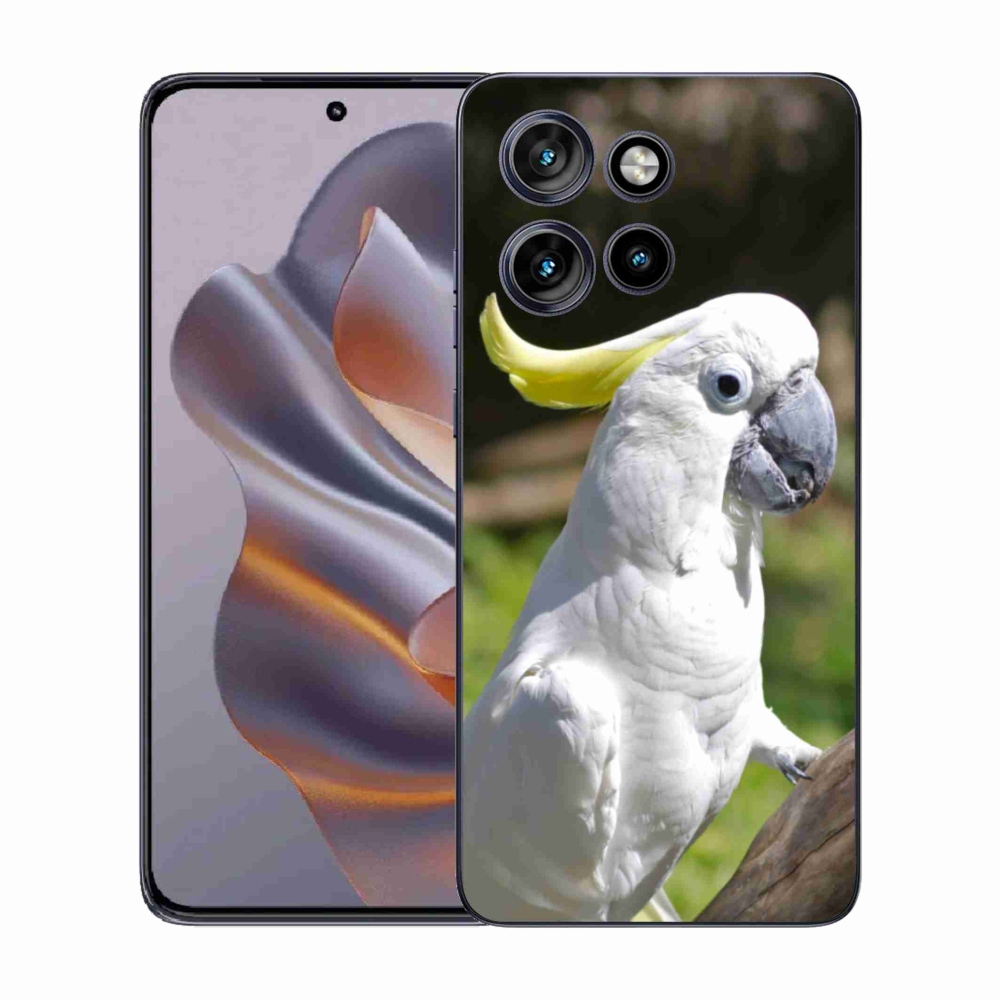 Gélový kryt mmCase na Motorola Edge 50 Neo - papagáj kakadu 2