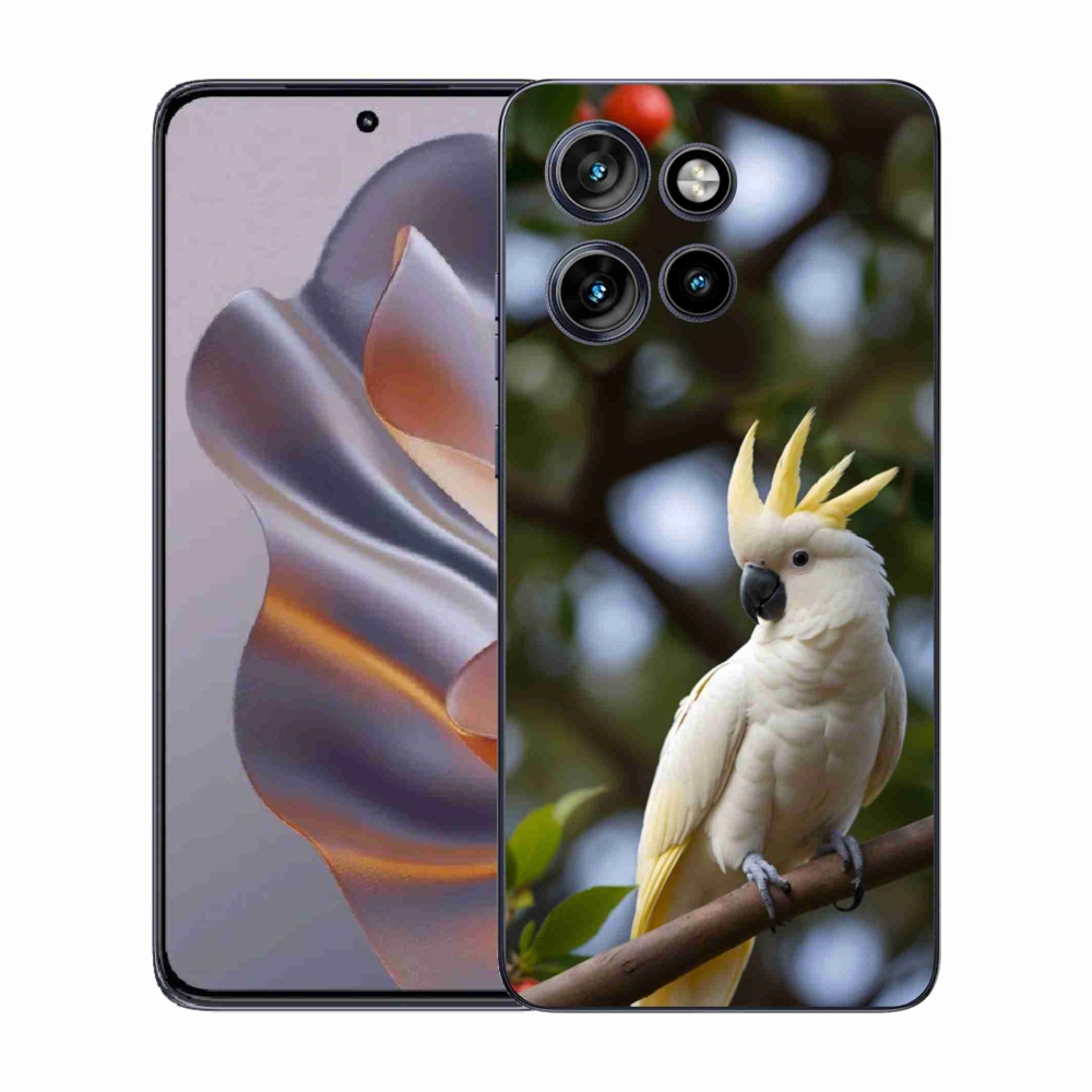 Gélový kryt mmCase na Motorola Edge 50 Neo - papagáj kakadu 3