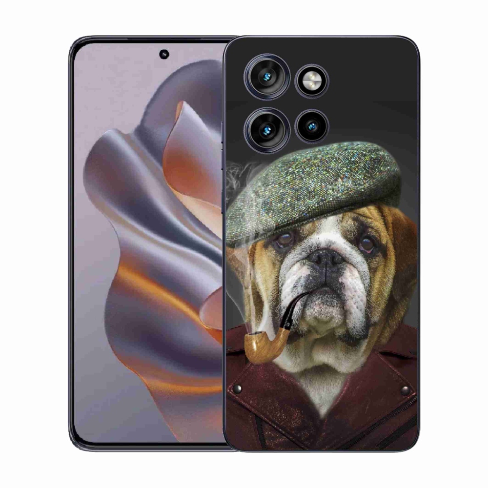 Gélový kryt mmCase na Motorola Edge 50 Neo - pes s fajkou