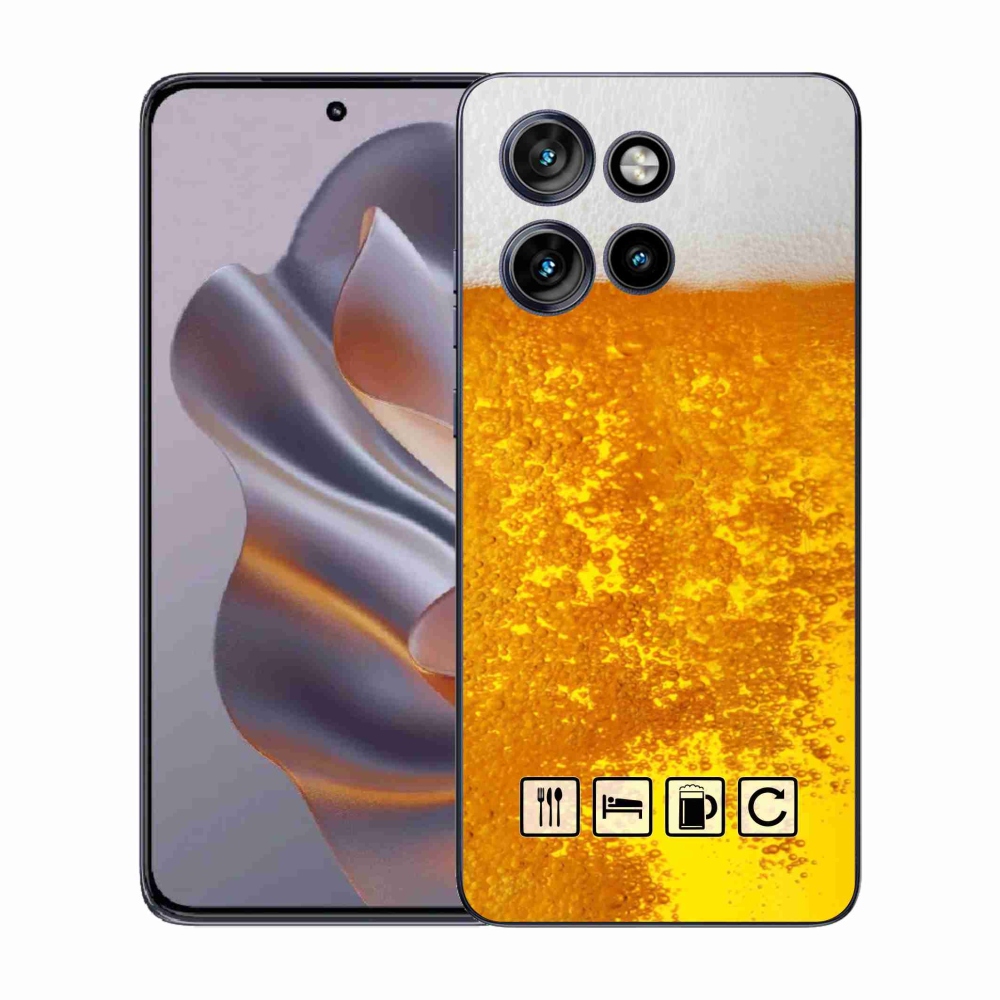 Gélový kryt mmCase na Motorola Edge 50 Neo - pivný motív 3