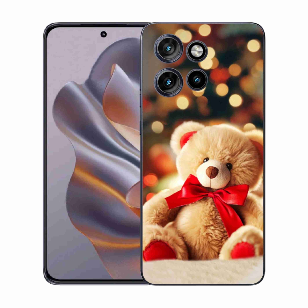 Gélový kryt mmCase na Motorola Edge 50 Neo - plyšový medvedík