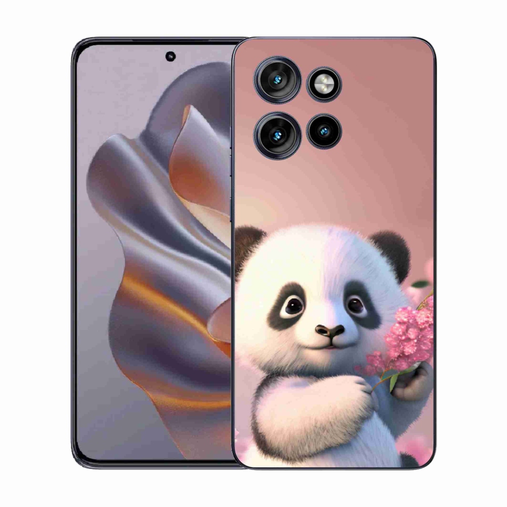 Gélový kryt mmCase na Motorola Edge 50 Neo - roztomilá panda