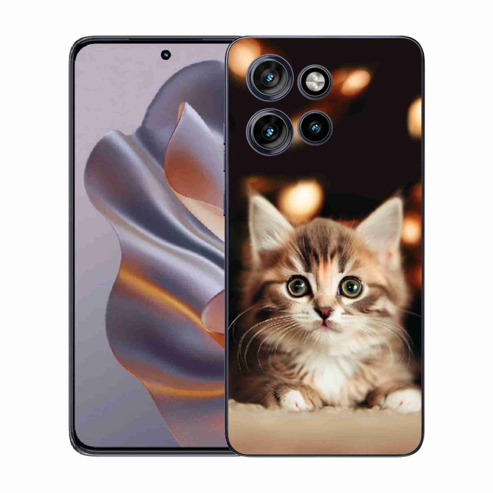 Gélový kryt mmCase na Motorola Edge 50 Neo - roztomilé mačiatko 2