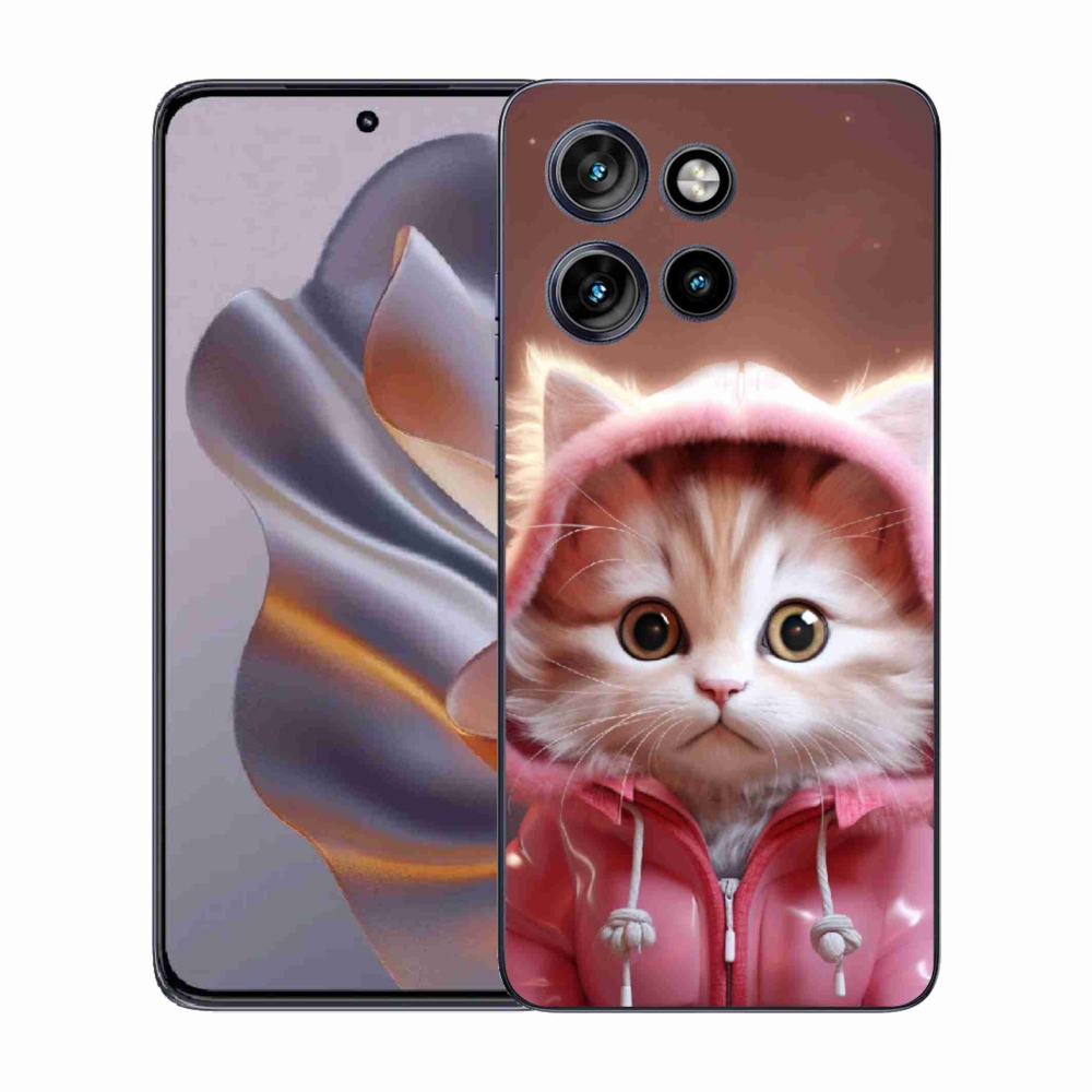 Gélový kryt mmCase na Motorola Edge 50 Neo - roztomilé mačiatko 3