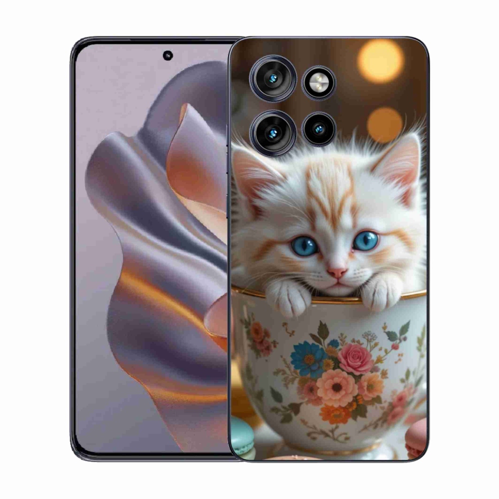Gélový kryt mmCase na Motorola Edge 50 Neo - roztomilé mačiatko 6