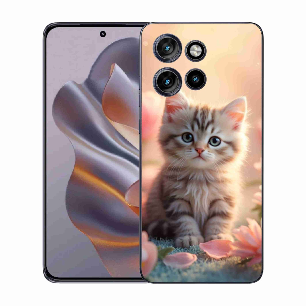 Gélový kryt mmCase na Motorola Edge 50 Neo - roztomilé mačiatko 8