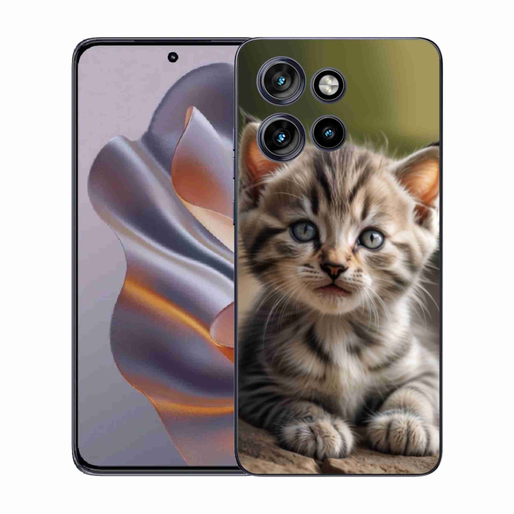 Gélový kryt mmCase na Motorola Edge 50 Neo - roztomilé mačiatko 9