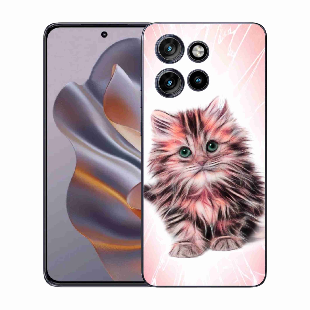 Gélový kryt mmCase na Motorola Edge 50 Neo - roztomilé mačiatko