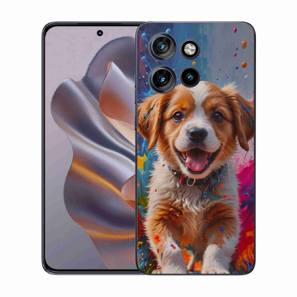 Gélový kryt mmCase na Motorola Edge 50 Neo - roztomilé šteňa 3