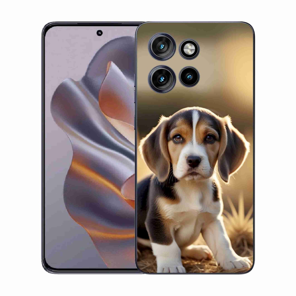 Gélový kryt mmCase na Motorola Edge 50 Neo - roztomilý bígl