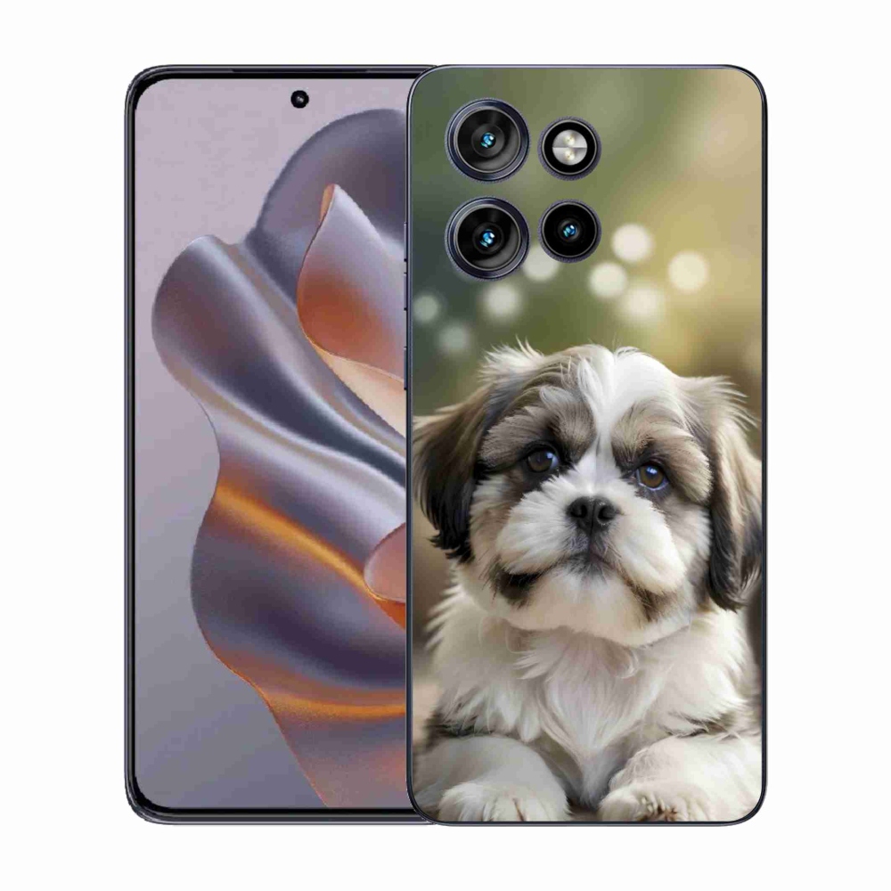 Gélový kryt mmCase na Motorola Edge 50 Neo - roztomilý shih-tzu