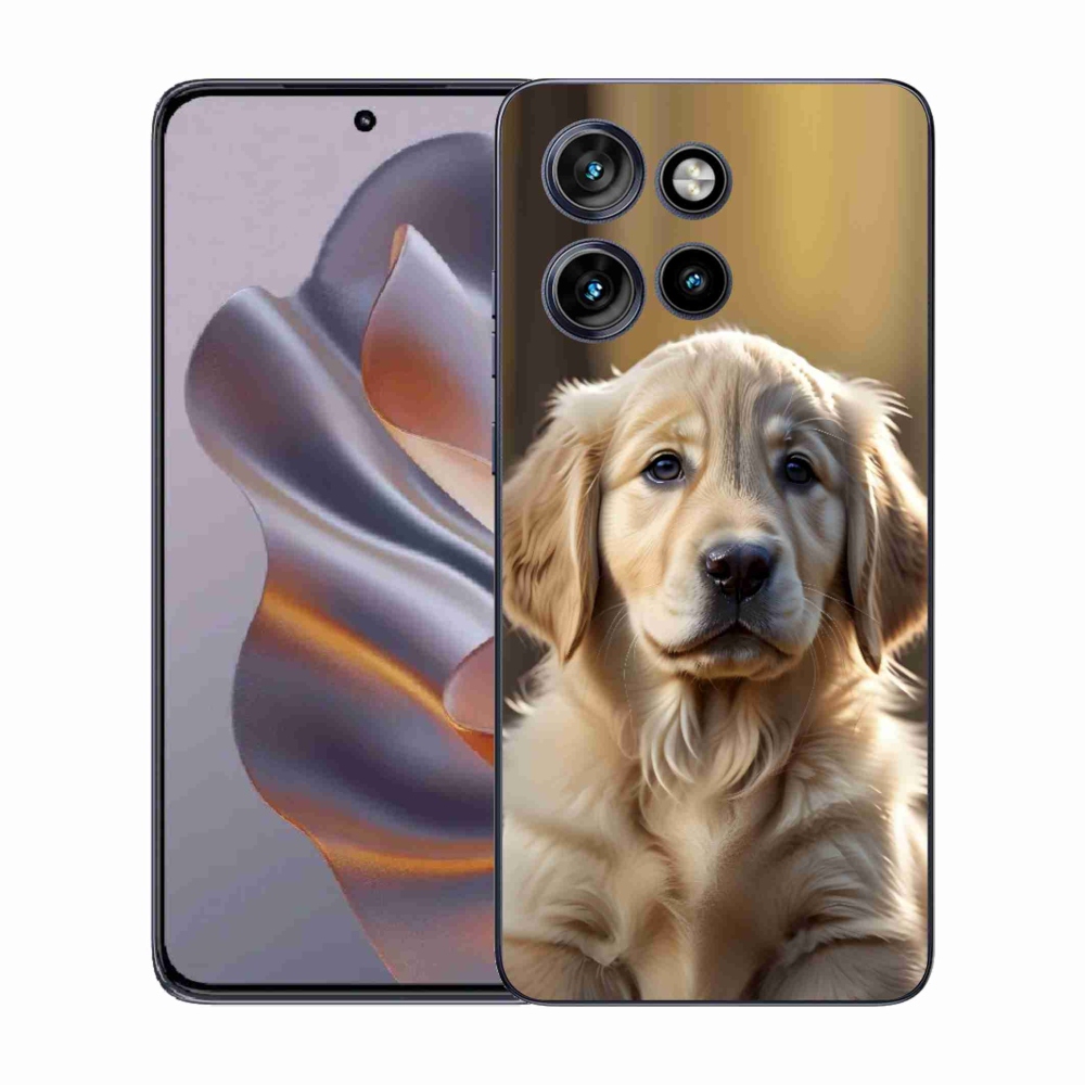 Gélový kryt mmCase na Motorola Edge 50 Neo - roztomilý zlatý retriever