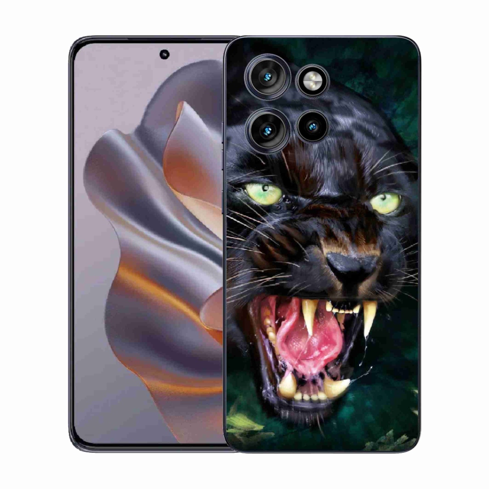 Gélový kryt mmCase na Motorola Edge 50 Neo - rozzúrený čierny panter