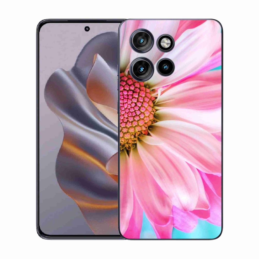 Gélový kryt mmCase na Motorola Edge 50 Neo - ružová kvetina