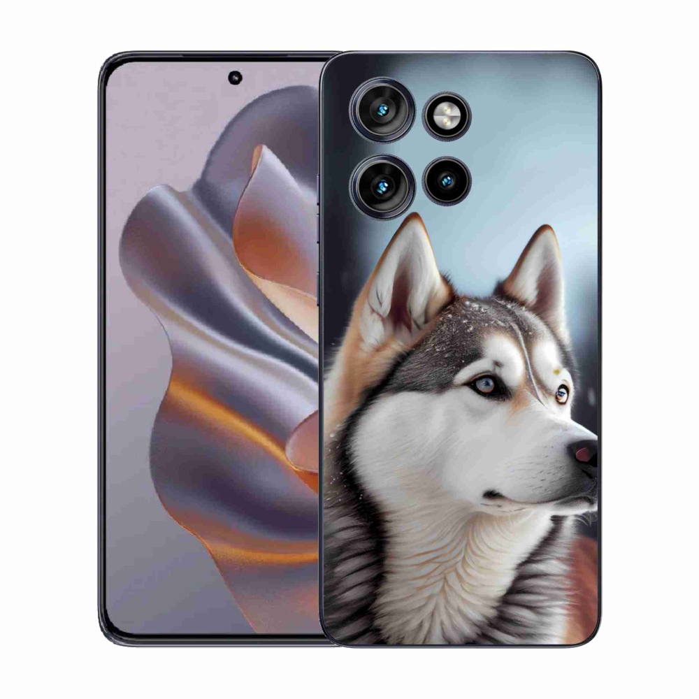 Gélový kryt mmCase na Motorola Edge 50 Neo - sibírsky husky